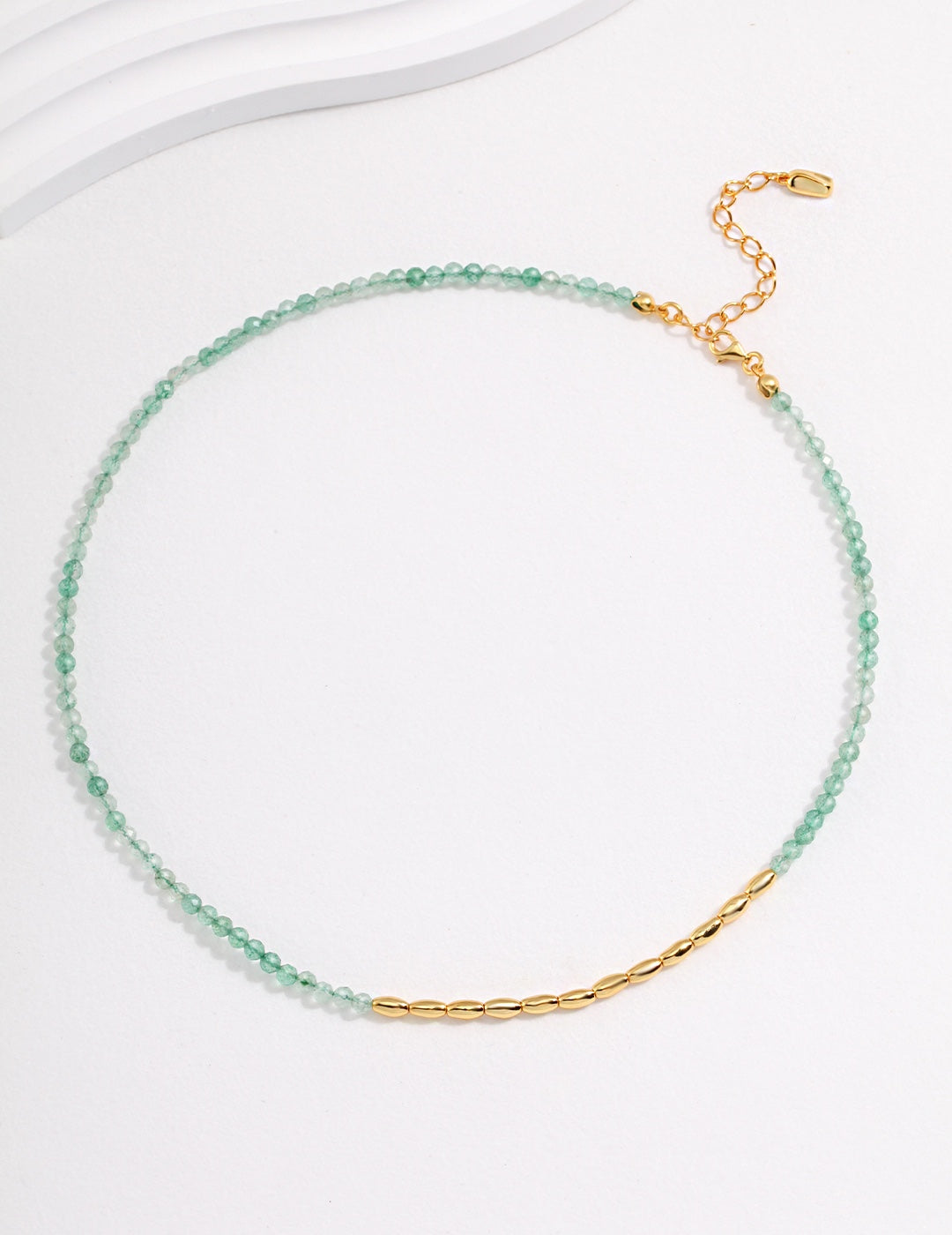 Sterling silver green strawberry crystal bracelet (silver is no longer available)