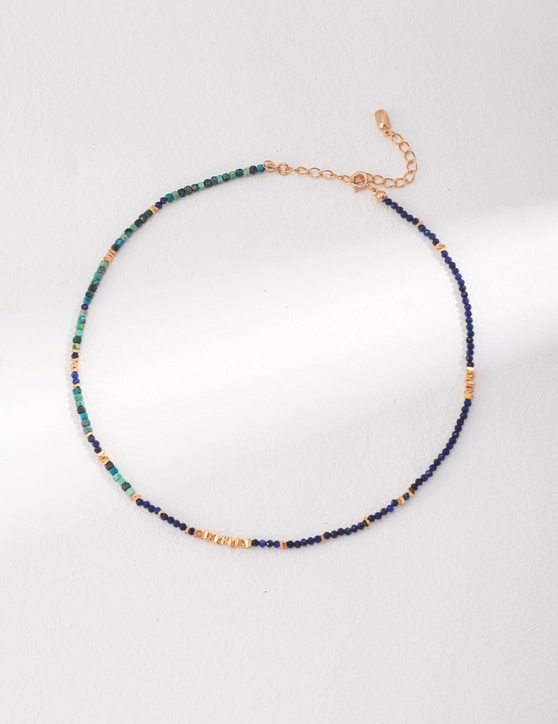 Sterling silver lapis lazuli necklace