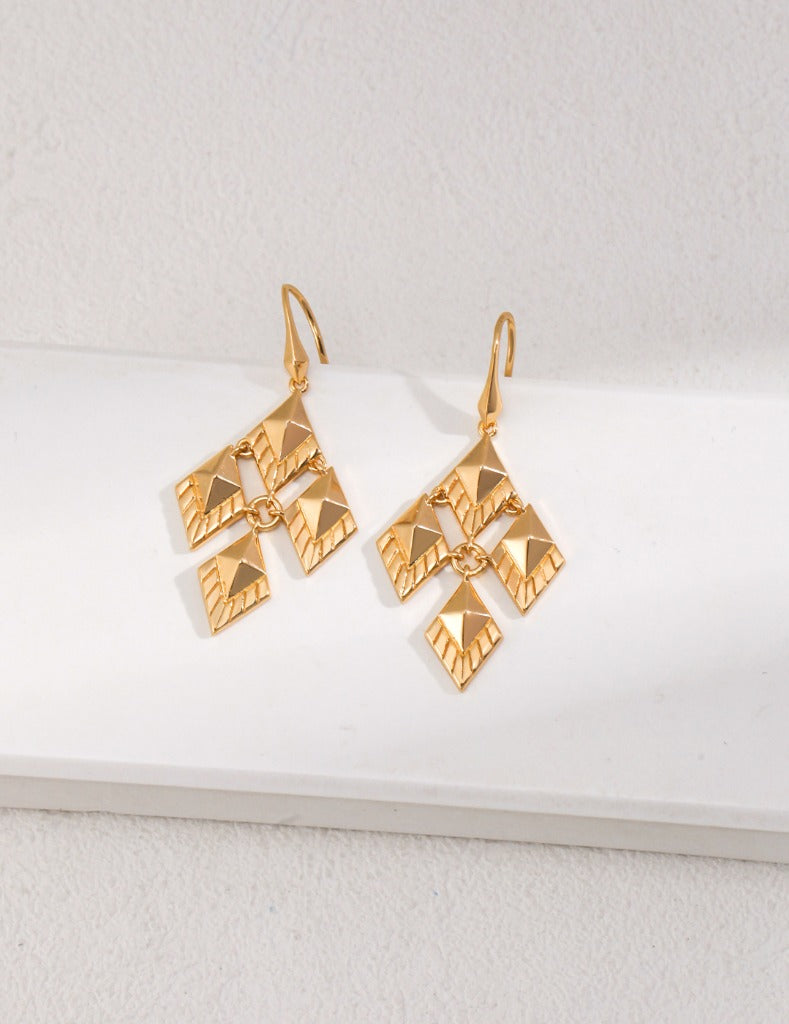 Sterling silver elegant earrings