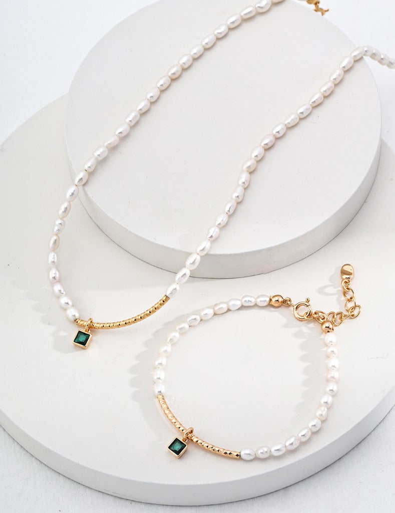 Sterling Silver Pearl Bracelet