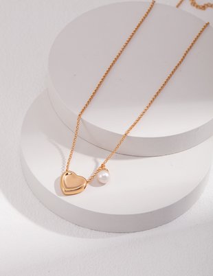 Pearl Heart Necklace