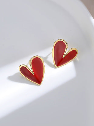 Chinese Red Glaze Series Earrings