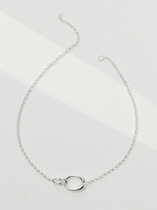 Lava Series Plain Silver Necklace