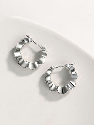 Sterling silver geometric earrings