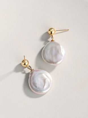 Shaped pearl earrings (silver is no longer available!)