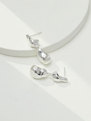 Lava Series Silver Earrings