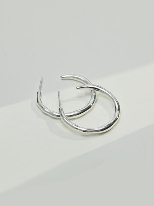 Lava Series Silver Earrings