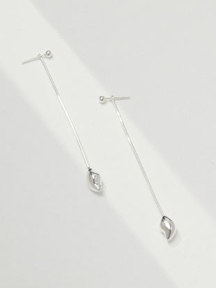 Lava series silver earrings can be worn two ways