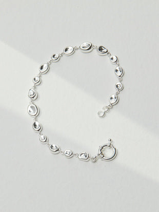 Lava Series Plain Silver Bracelet