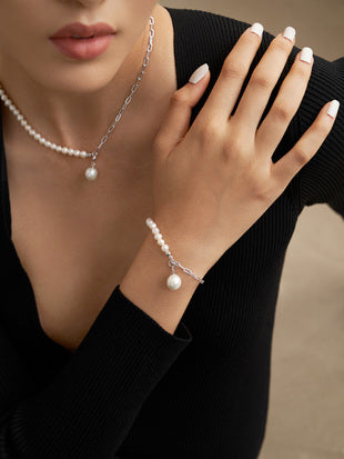 Shaped Baroque Pearl Bracelet