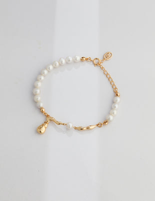 Sterling Silver Pearl Bracelet