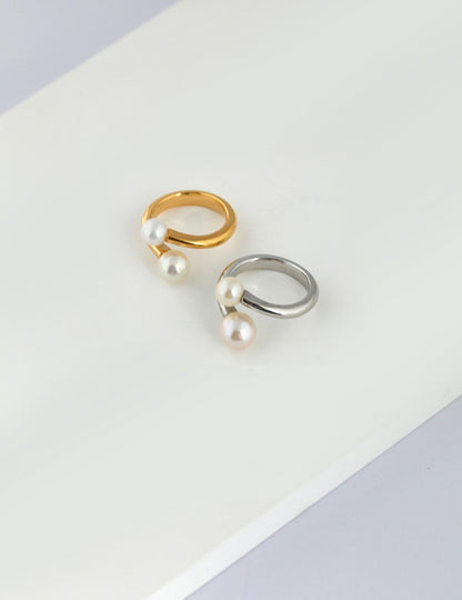 Sterling Silver Natural Pearl Ring