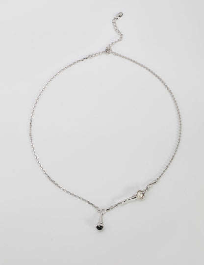 Sterling silver pearl necklace