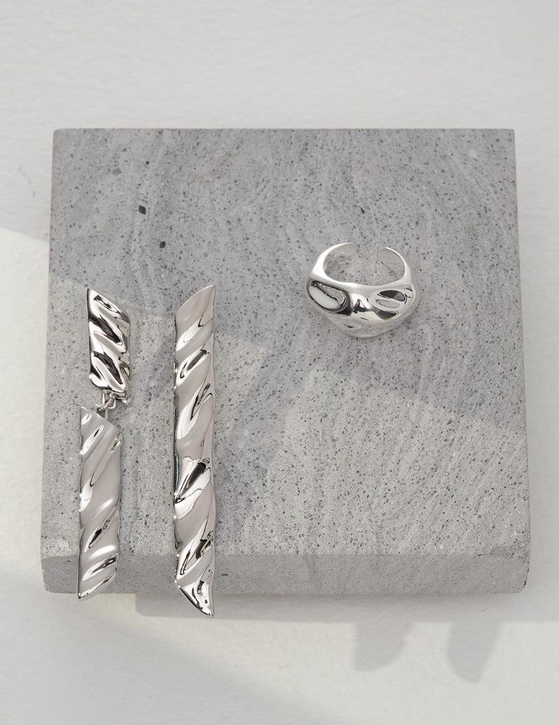 Sterling silver AB earrings