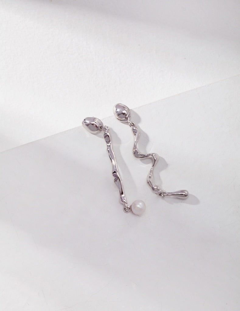 Sterling silver AB earrings