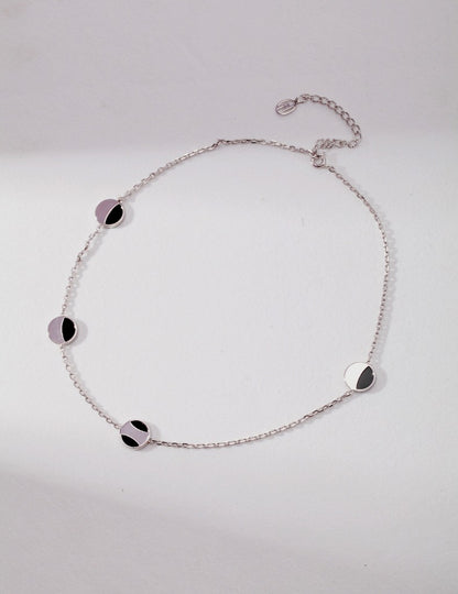 Sterling silver agate necklace