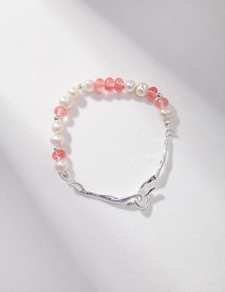 Sterling Silver Pearl Bracelet