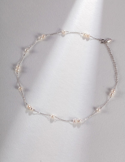 Sterling Silver Pearl Bracelet