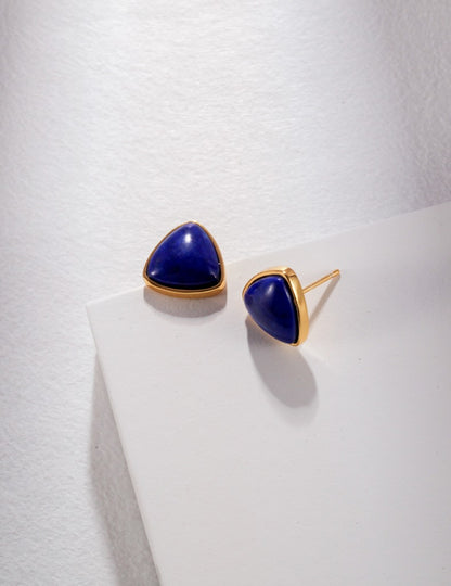 Sterling Silver Natural Lapis Lazuli Earrings