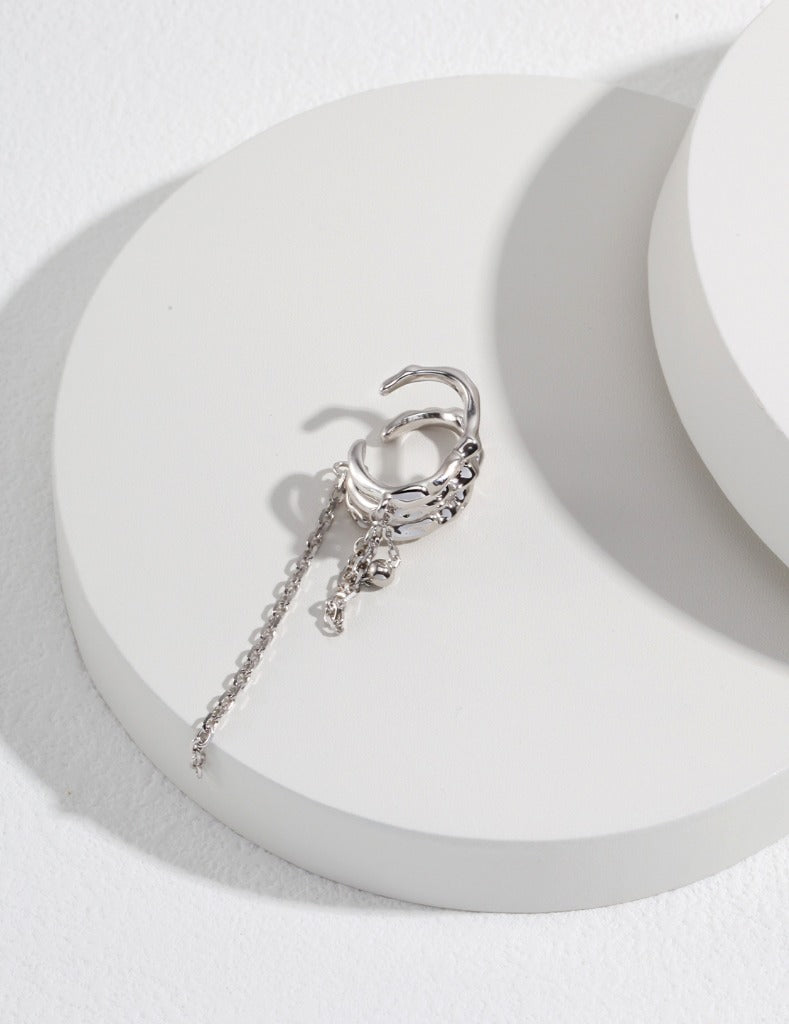 Silver ear cuff (sold individually