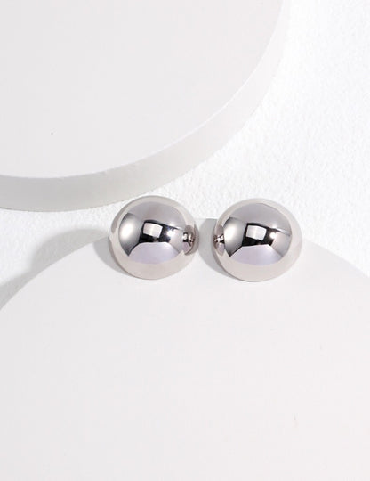 Sterling Silver Simple Earrings