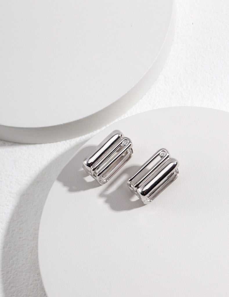 Sterling Silver Simple Earrings