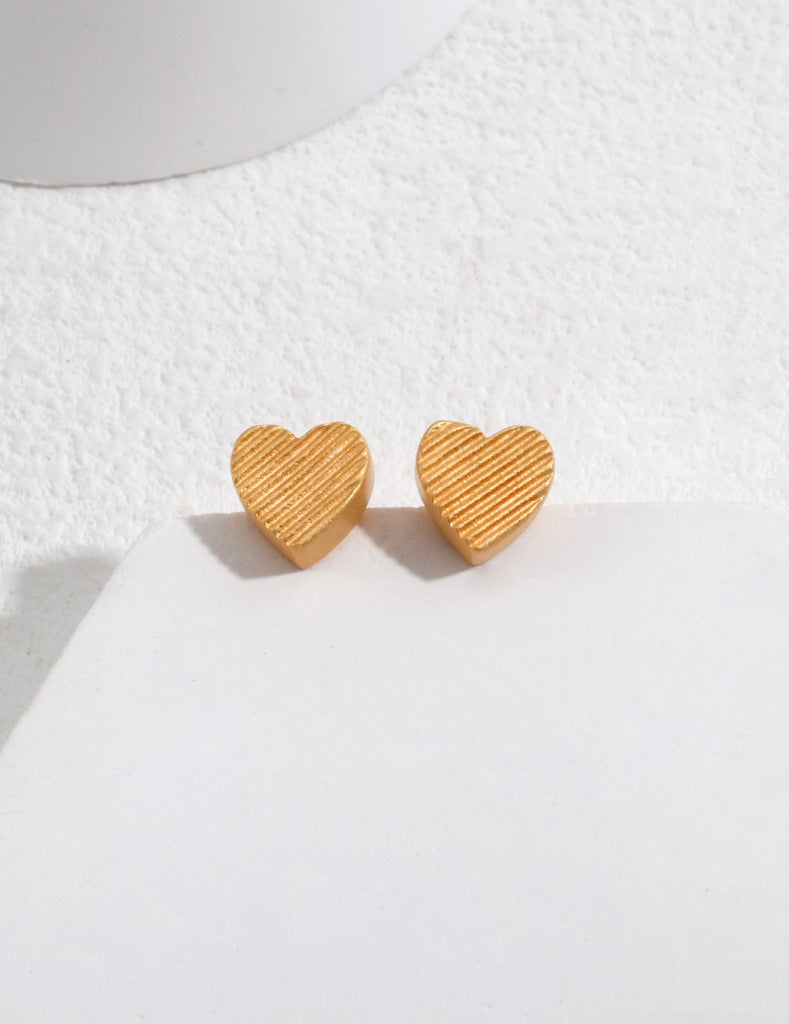 Sterling silver heart earrings