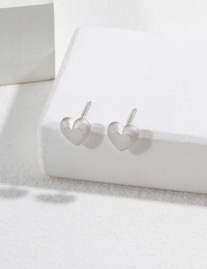 Sterling silver heart earrings