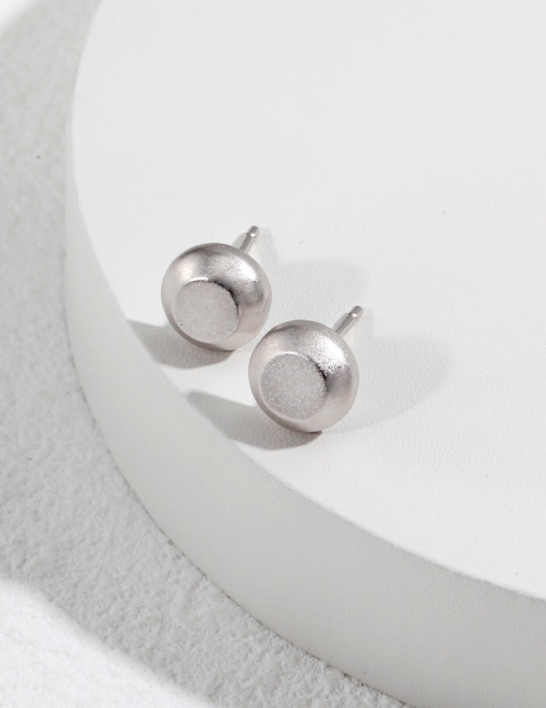 Sterling Silver Cylindrical Earrings