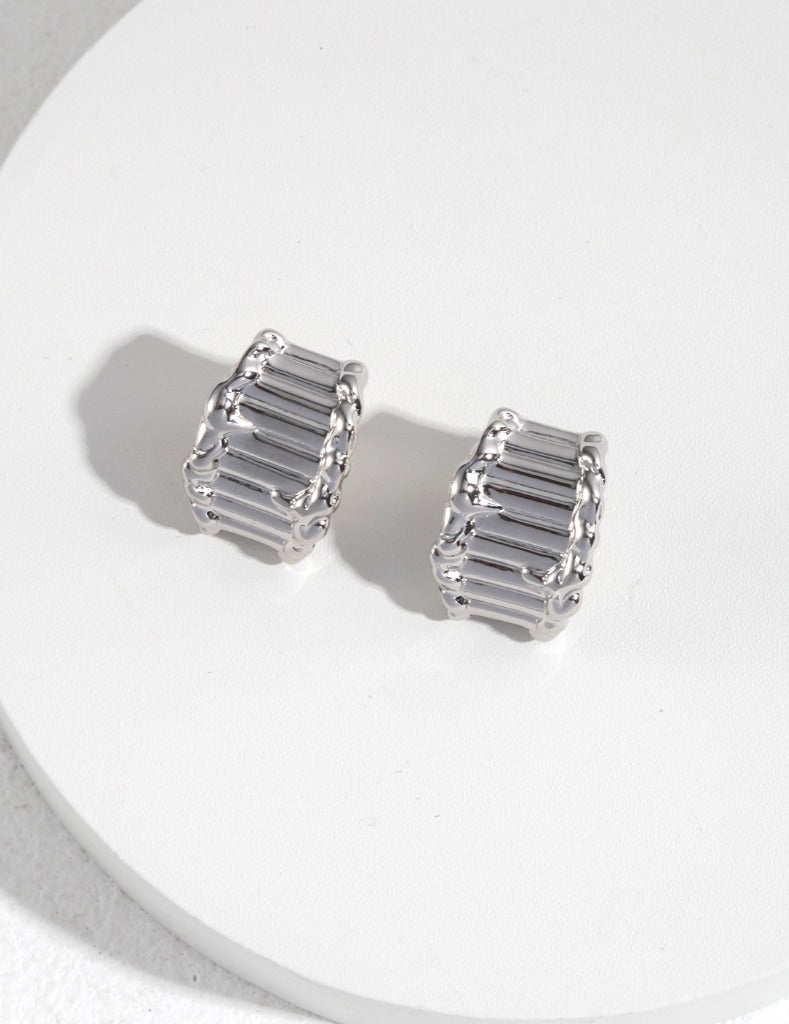 Sterling Silver Simple Earrings