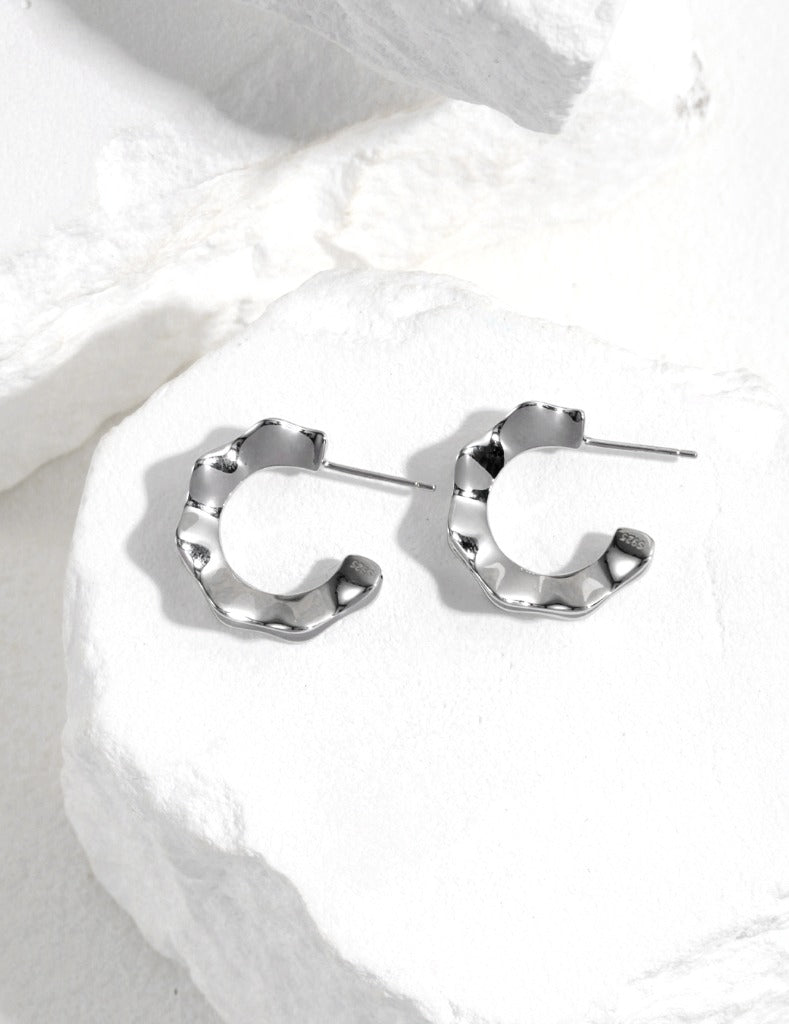 Sterling Silver Simple Earrings