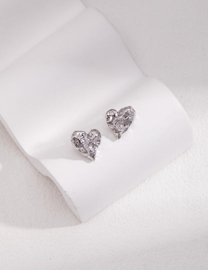 Sterling Silver Heart Earrings