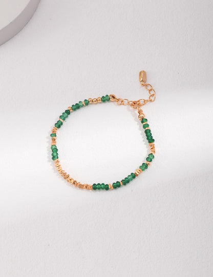 Emerald Sterling Silver Bracelet