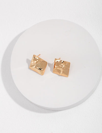 Sterling Silver Cube Earrings