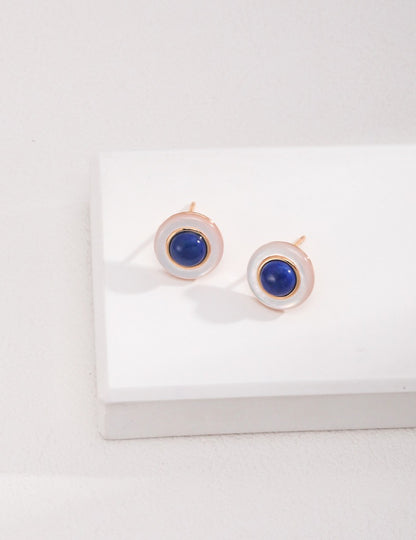 Sterling silver lapis lazuli earrings