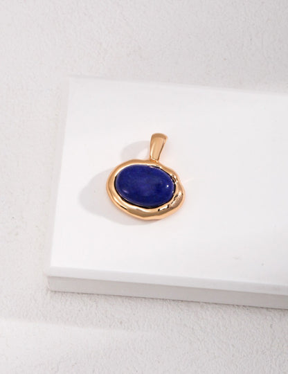 Sterling silver lapis lazuli pendant