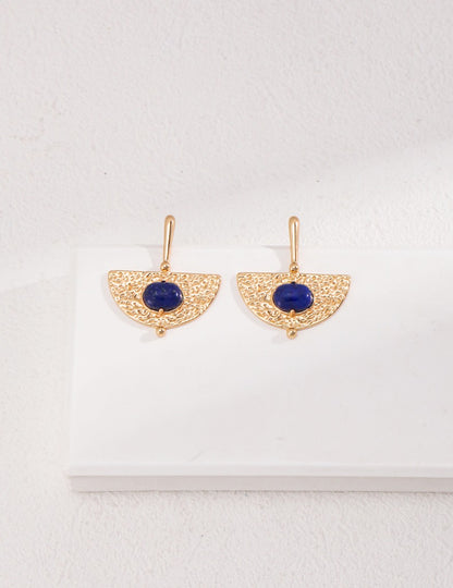 Sterling silver lapis lazuli earrings