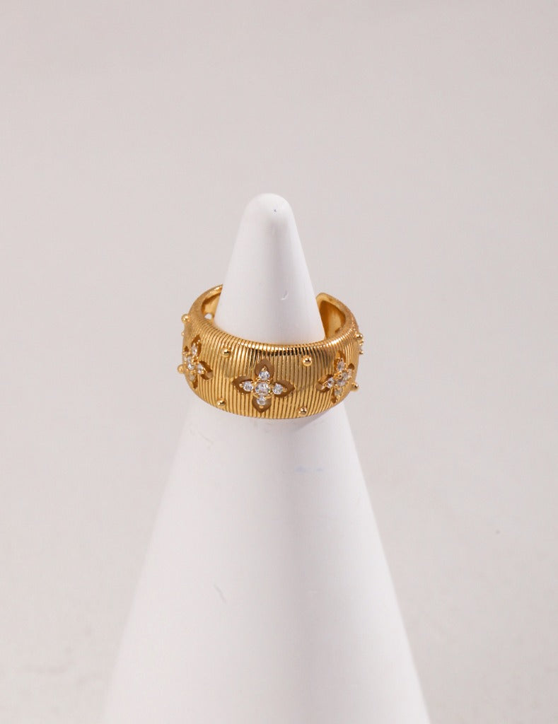 Sterling Silver Simple Zirconia Ring