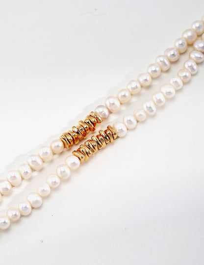 Sterling silver pearl necklace