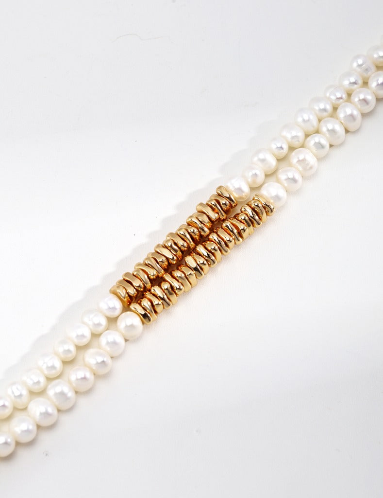 Sterling silver pearl bracelet