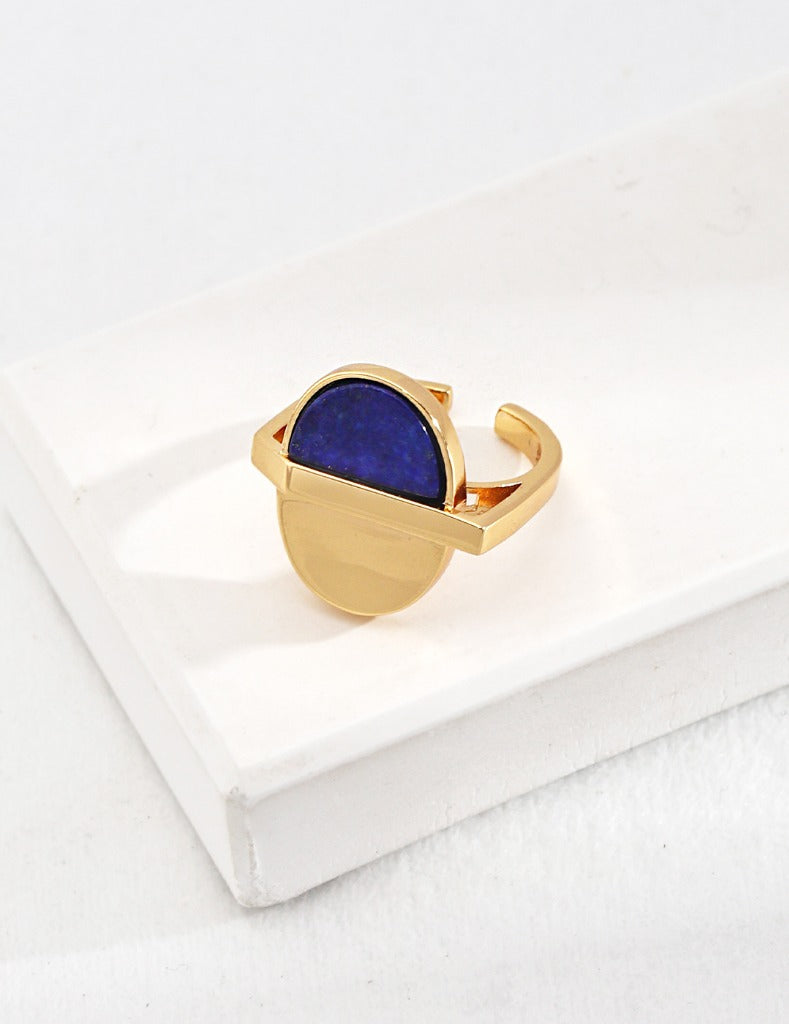 Sterling silver lapis lazuli ring