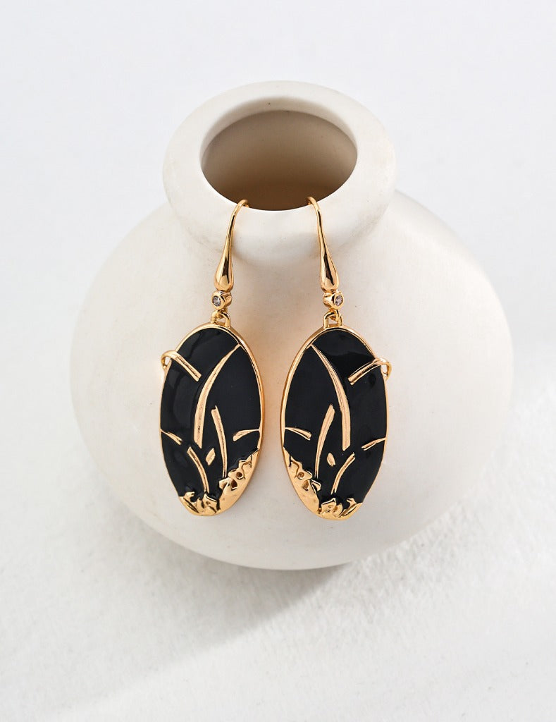 New Chinese style glaze drop earrings