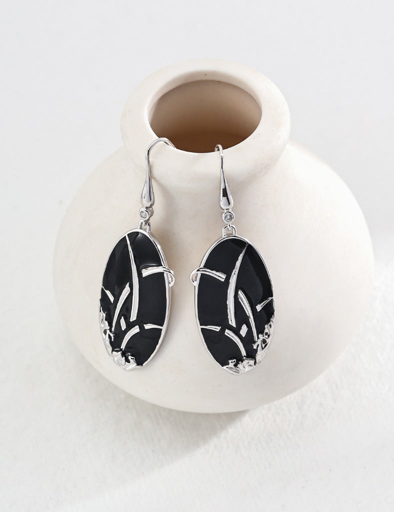 New Chinese style glaze drop earrings