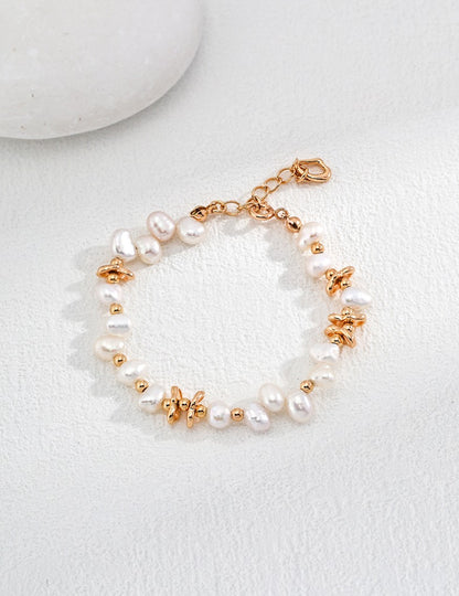 Natural pearl bracelet